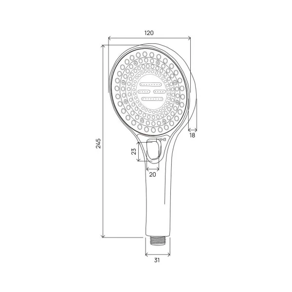 Л02-01-24 Лейка для душа