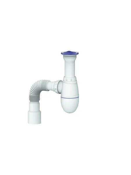 Сифон для мойки с литым выпуском Unicorn B120 Гибкий отвод