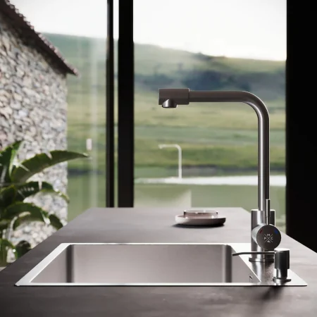 MR-6050 Набор 3 в 1 РМС (кухонная мойка+ корзина раздвижная+ дозатор врезной)