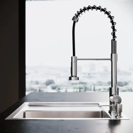 MRK-5851R Набор 2 в 1 РМС /кухонная мойка с левым крылом + дозатор