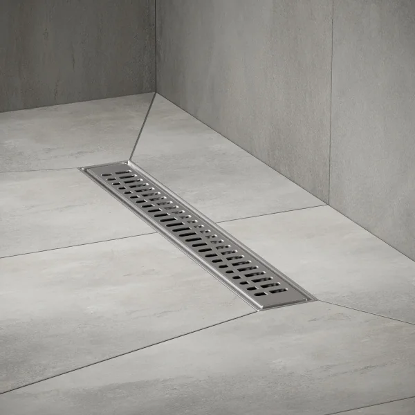 Трап для душа линейный РМС ТЛ03-50х7см Нержавеющая сталь