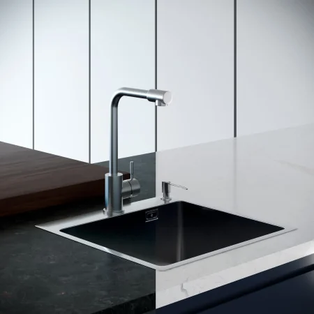 MR-5050 Набор 3 в 1 РМС (кухонная мойка+ корзина раздвижная+ дозатор врезной)