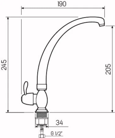 SL79-269F-2 Смеситель для кухни для одной воды