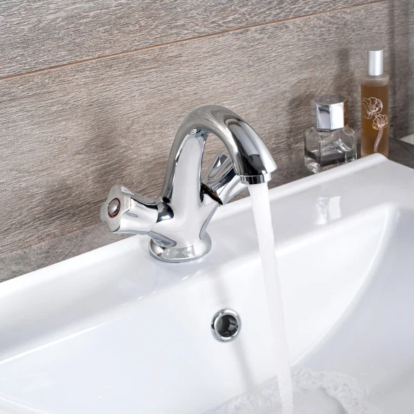 Смеситель для раковины РМС SL116-161 двуручковый Хром