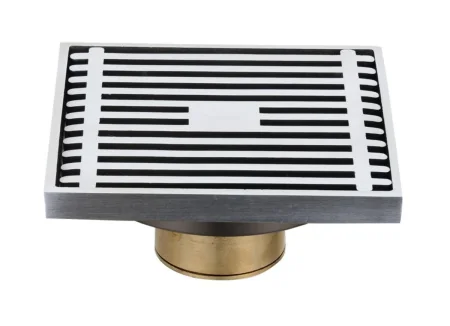 Трап для душа BOOU B2132 с боковым отводом Латунь