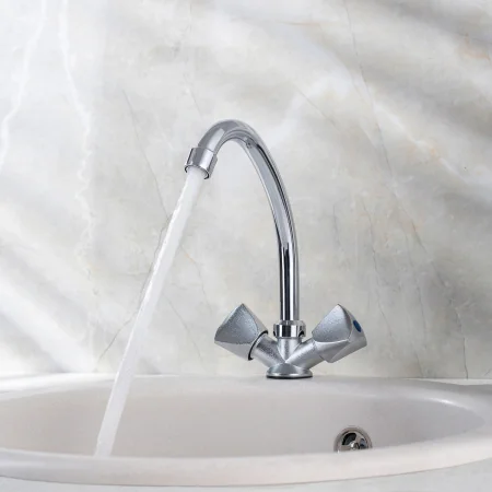 Смеситель для кухни РМС SL119-271 двуручковый Хром