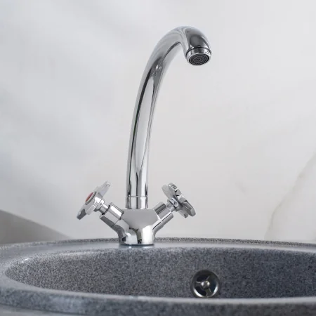 Смеситель для кухни РМС SL115-273F двуручковый Хром