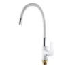 Смеситель для кухни РМС SL123W-016F-1 с гибким изливом Белый