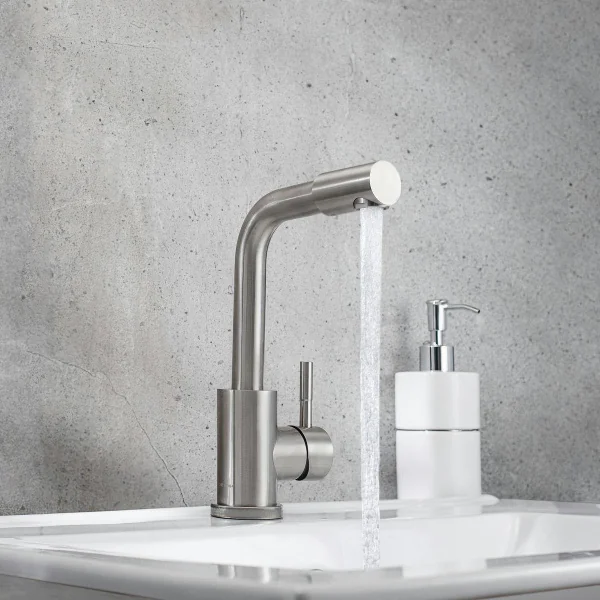 Смеситель для раковины РМС SUS124-001F-3 Нержавеющая сталь