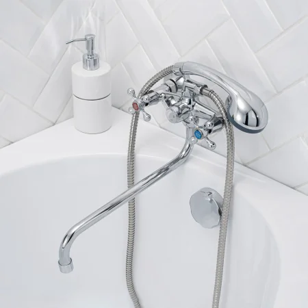 Смеситель для ванны с душем РМС SL71-140 Хром
