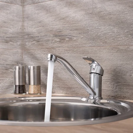 Смеситель для кухни РМС SL85-004FBS-25 с длинным изливом Хром