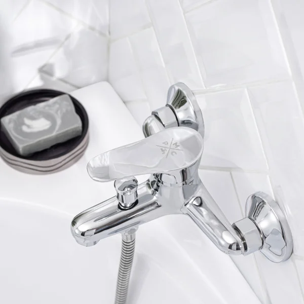 Смеситель для ванны с душем РМС SL86-009 однорычажный Хром