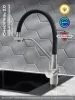 Смеситель для кухни РМС SUS127BL-016F-015 с фильтром для питьевой воды Нержавеющая сталь Черный