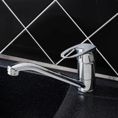 Смеситель для кухни РМС SL52-004FB-25 с длинным изливом Хром