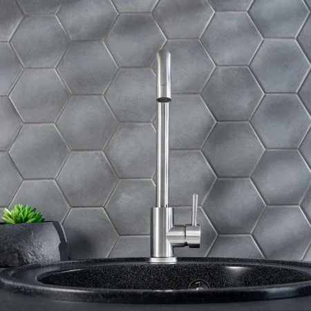 Смеситель для кухни РМС SUS124-017F Нержавеющая сталь