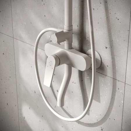 PL7-009DK Смеситель для душа из высокопрочного пластика-Белый