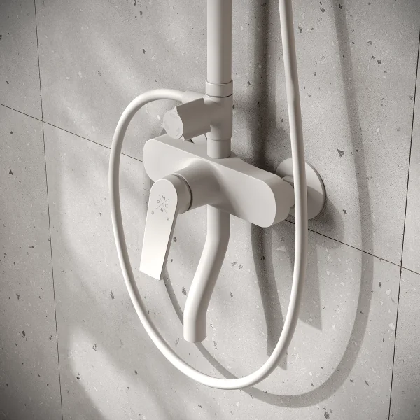 PL7-009DK Смеситель для душа из высокопрочного пластика-Белый