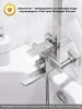 Душевая стойка РМС SUS125-009DK с тропическим душем Нержавеющая сталь