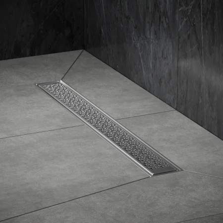 Трап для душа линейный РМС ТЛ04-60х7см Нержавеющая сталь