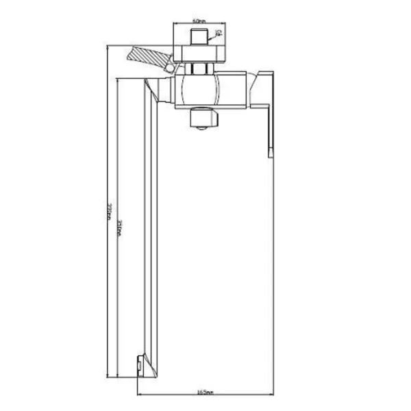 Смеситель  для ванны с душем BOOU B8215-18F универсальный Латунь