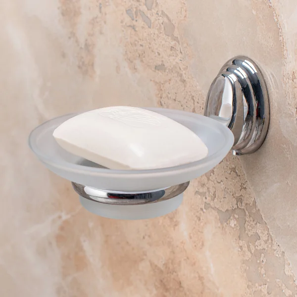 Мыльница овальная РМС A1220 матовое стекло