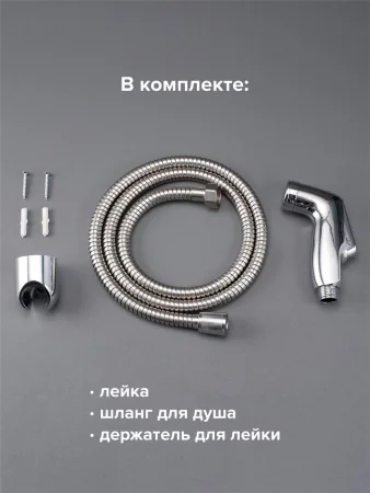 Душевой гарнитур на держателе РМС DK-3 для гигиенического душа 