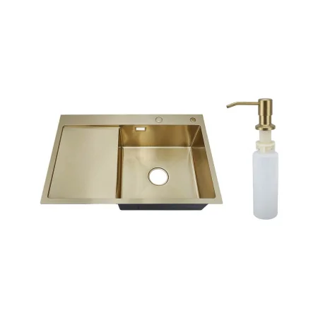 MRK-7851G R Набор 2 в 1 РМС/кухонная мойка с левым крылом + дозатор