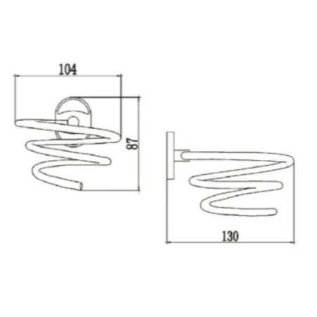 Держатель для фена РМС A1023-1 Пружина