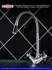 Смеситель для кухни РМС SL92BL-279F гибкий излив Хром
