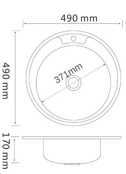 Мойка для кухни РМС MD8-49 Врезная матовая