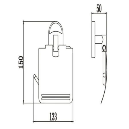 Держатель для туалетной бумаги РМС A3020 закрытый