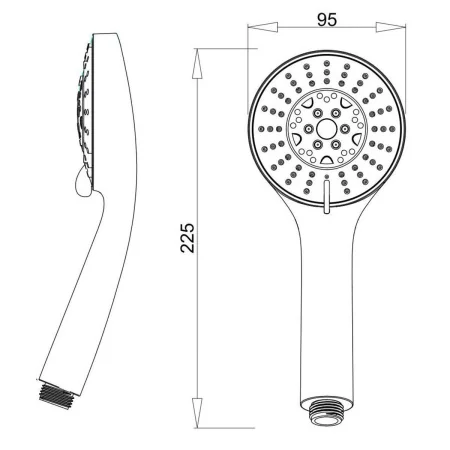 Лейка для душа LE16 Хром