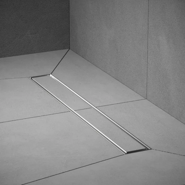 Трап для душа линейный РМС ТЛ01-60х7см Нержавеющая сталь