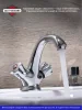 Смеситель для раковины РМС SL116-161 двуручковый Хром