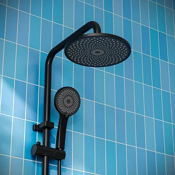 PL7BL-009DK Смеситель для душа из высокопрочного пластика-Черный