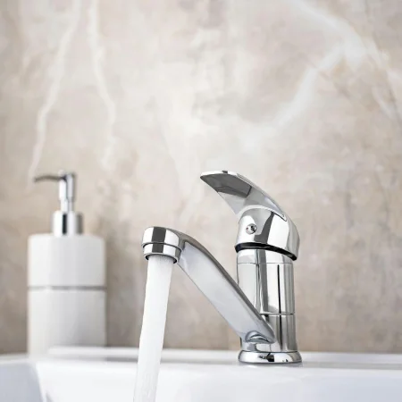 Смеситель для кухни РМС SL85-004FBS-15 с коротким изливом Хром