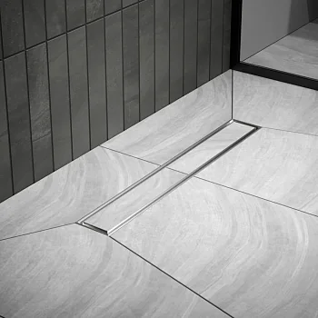 Трап для душа линейный РМС ТЛ02-50х7см Нержавеющая сталь