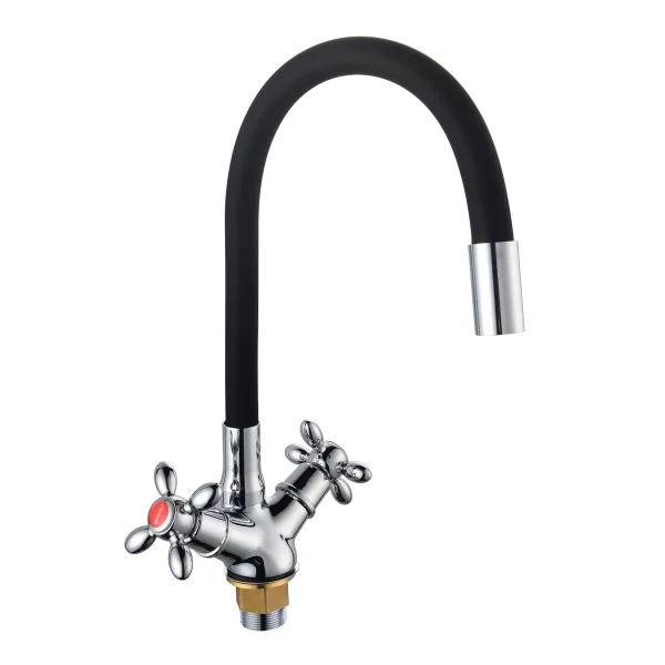 Смеситель для кухни BOOU BA5318-1F-E352A-B702 гибкий излив Латунь