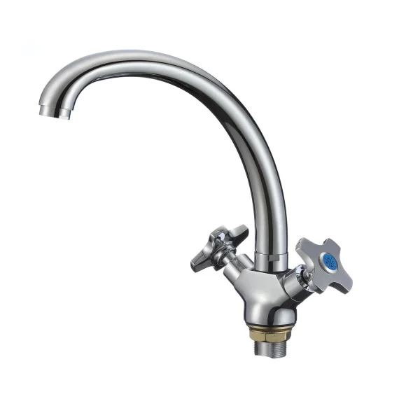 Смеситель для кухни РМС SL115-273F двуручковый Хром