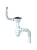 Сифон для мойки с круглым переливом Unicorn B426 Гибкий отвод
