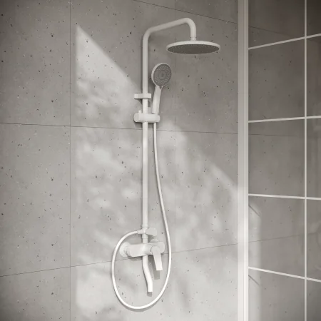 PL7-009DK Смеситель для душа из высокопрочного пластика-Белый