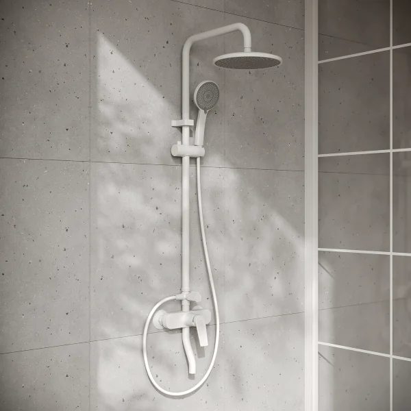 PL7-009DK Смеситель для душа из высокопрочного пластика-Белый