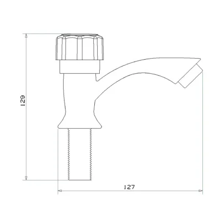 Кран для кухни РМС PL3-269F для одной воды Высокопрочный пластик Белый