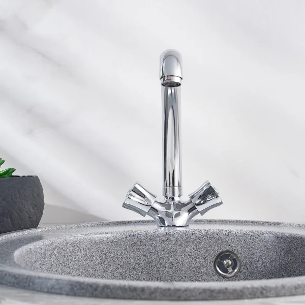 Смеситель для кухни РМС SL116-273F двуручковый Хром