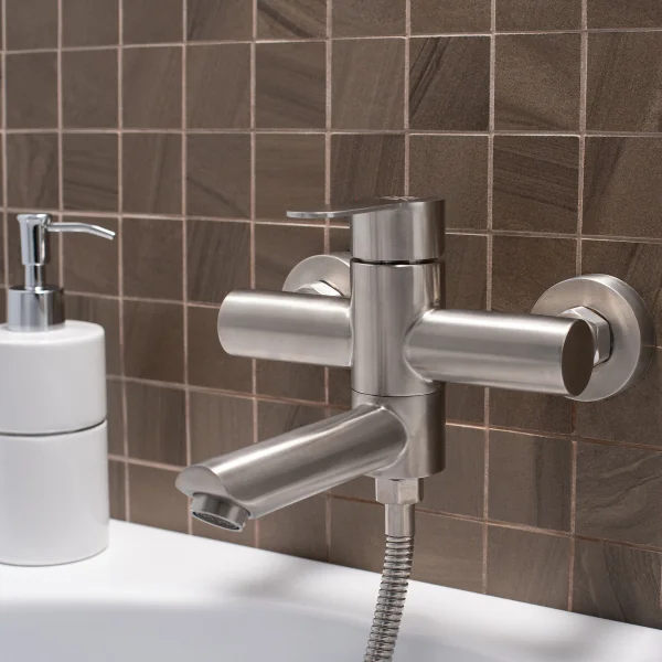 Смеситель  для ванны с душем РМС SUS124-009E Нержавеющая сталь