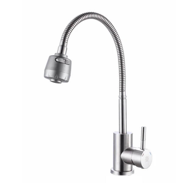 Смеситель для кухни РМС SUS124-016F Нержавеющая сталь