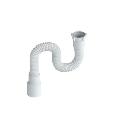 Гофра для раковины РМС ГОГ-0,8 с гайкой Белая