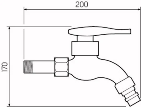 SL79-270 Смеситель водоразборный для одной воды