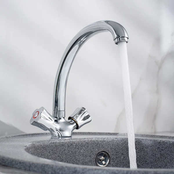Смеситель для кухни РМС SL116-273F двуручковый Хром