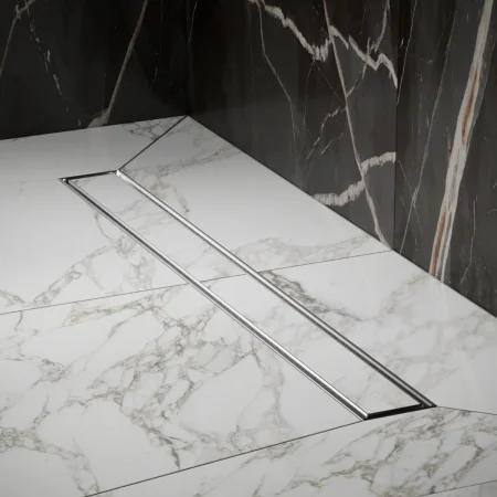 Трап для душа линейный РМС ТЛ01-70х7см Нержавеющая сталь